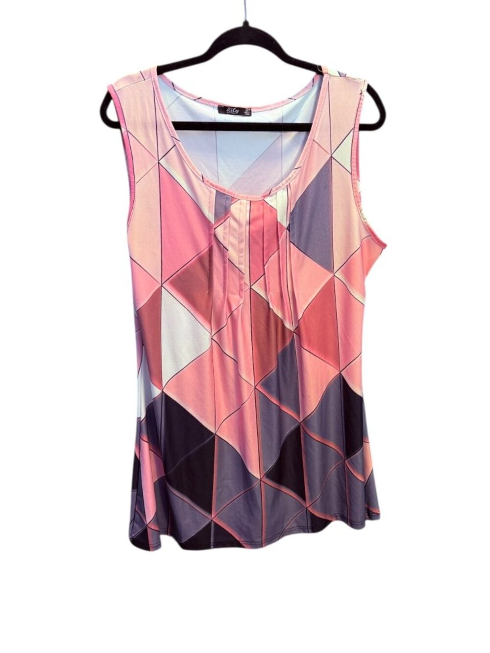 Lily by Firmiana Geometric Print Sleeveless Top – Size XXL